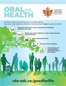 5 Steps to Good Oral Health fact sheet